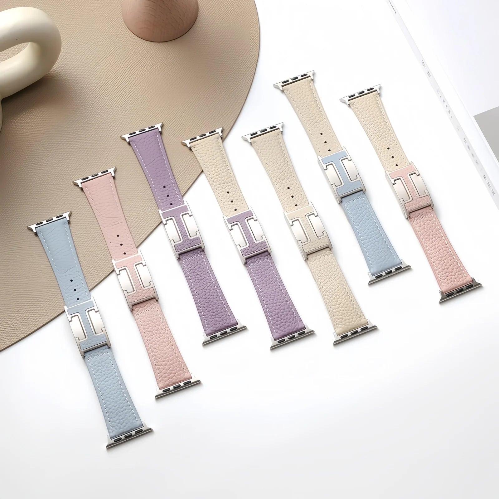 Fashion H Leather Strap