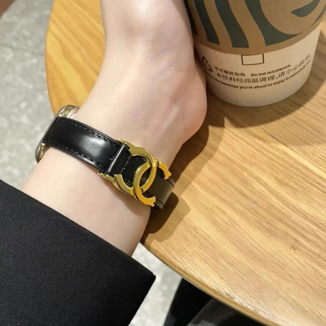 Double-C Leather Strap