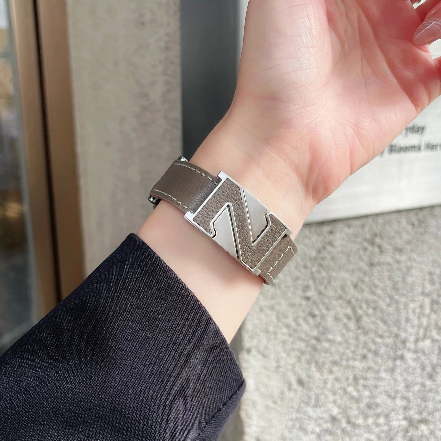 Z-Shaped Leather Strap