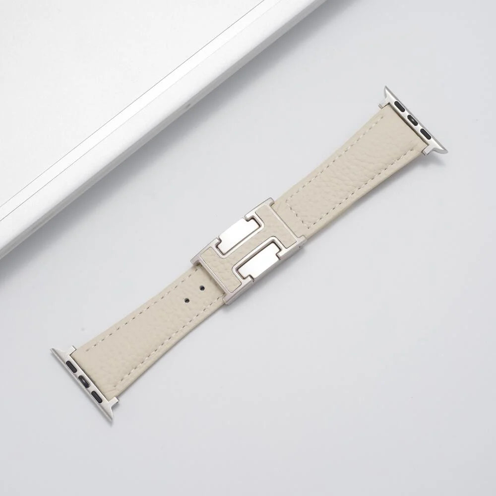 Fashion H Leather Strap