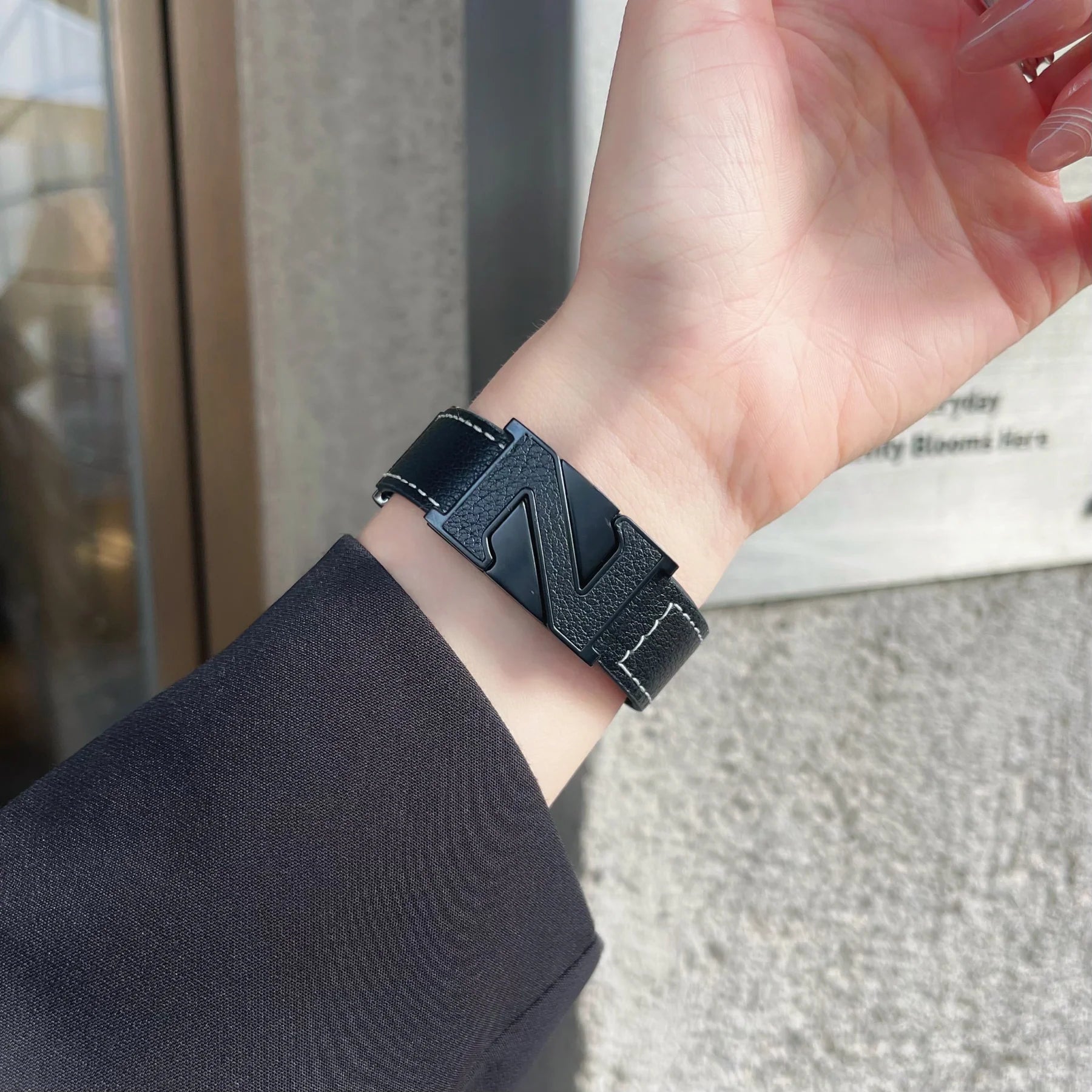 Z-Shaped Leather Strap