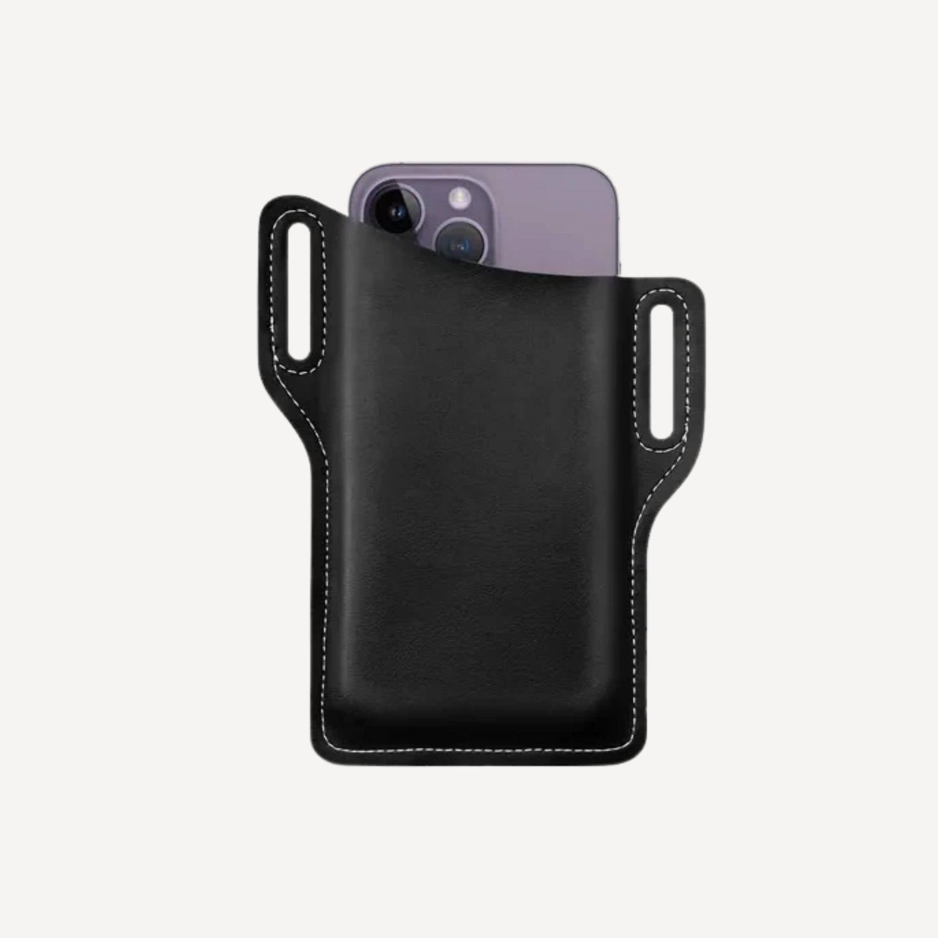 Men Cell Phone Belt Pack Bag Loop Waist Holster Pouch Case Leather Wallet Cover