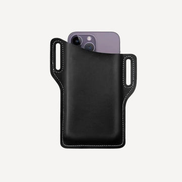 Men Cell Phone Belt Pack Bag Loop Waist Holster Pouch Case Leather Wallet Cover